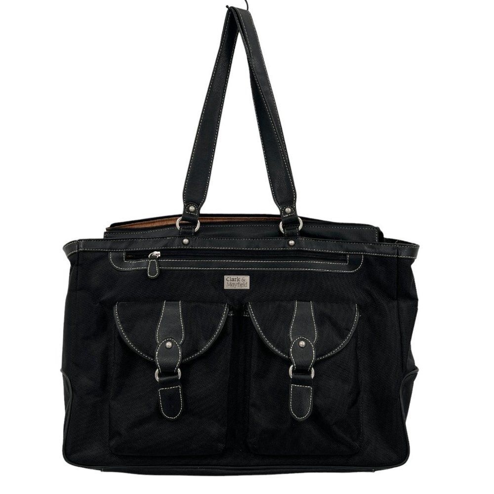 Clark & Mayfield Marquam Metro Black Laptop Tote Bag